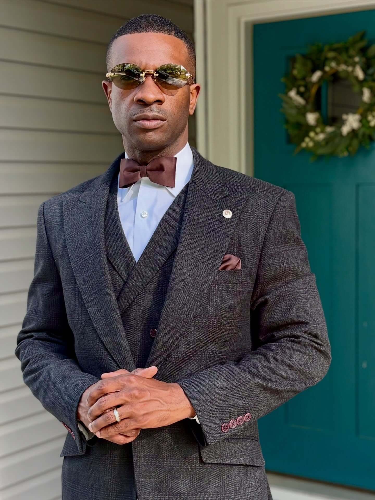 Syeed Muhammad in a tailored suit